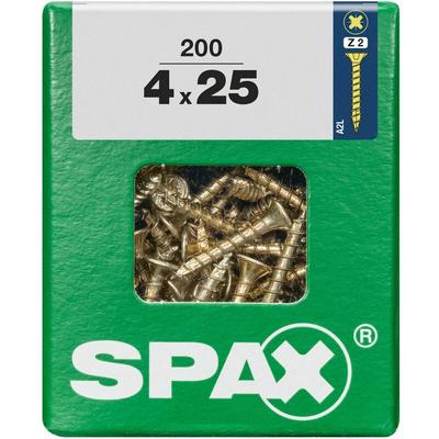 Universalschrauben 4.0 x 25 mm pz 2 - 200 Stk. Holzschrauben - Spax Image