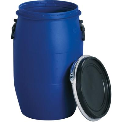 Kunststoff-Weithalsfass 60 Liter blau lebensmittelecht mit UN-Kennzeichnung - 824410 - Graf