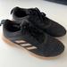 Adidas Shoes | Adidas Girls Size 4 Fortarun X Black Copper Athletic Running Shoes Sz 5 | Color: Black/Tan | Size: 5bb