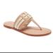 Tory Burch Shoes | New Tory Burch Leigh Flat Sandals Size 7 | Color: Brown/Tan | Size: 7