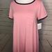 Lularoe Dresses | Lularoe Carly Size Xs Nwt | Color: Black/Pink | Size: Xs