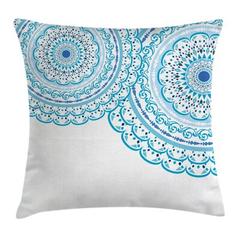 Ambesonne Mandala Throw Pillow Cushion Cover, Wedding Invitation Card Theme Lace Mandala & Place For Text Art Print | 36" x 36" | Wayfair