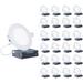 Infibrite 6" Ultra Slim 2700K IC LED Canless Recessed Lighting Kit in White | 0.3 H x 6.7 W in | Wayfair IB-002-2-12W-HLW-24PK