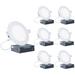 Infibrite 6" Ultra Slim Selectable CCT IC LED Canless Recessed Lighting Kit in White | 0.5 H x 6.7 W in | Wayfair IB-002-8-12W-HLW-6PK