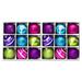 The Holiday Aisle® 8 Piece Solid Ball Ornament Set Plastic in Green/Indigo/Pink | 7 H x 4 W x 4 D in | Wayfair 1F5BD23F8D274E23832E1DBAEFF87F6F