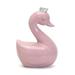 Gemma Violet Horace Swan w/ Silver Crown Piggy bank Porcelain/Ceramic in Pink | 6.5 H x 4.5 W x 3.75 D in | Wayfair