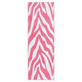 Pink/White 132 x 60 x 0.5 in Living Room Area Rug - Pink/White 132 x 60 x 0.5 in Area Rug - Everly Quinn Zebra Light Pink Area Rug For Living Room, Dining Room, Kitchen, Bedroom, , Made In USA | Wayfair