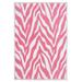 Pink/White 216 x 132 x 0.5 in Living Room Area Rug - Pink/White 216 x 132 x 0.5 in Area Rug - Everly Quinn Zebra Light Pink Area Rug For Living Room, Dining Room, Kitchen, Bedroom, , Made In USA | Wayfair