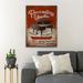 Trinx Piano On Red & Background - Where Words Fail Music Speaks - 1 Piece Rectangle Graphic Art Print On Wrapped Canvas in Brown | Wayfair