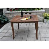 Birch Lane™ Fleur Dining Table Wood in Brown/White | 30 H x 42 W x 42 D in | Outdoor Dining | Wayfair 82568EFA488A4A4880B33A6D2A303A99