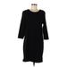 Old Navy Casual Dress - Shift: Black Print Dresses - Women's Size Medium