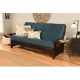 Phoenix Frame - Espresso Finish - Suede Blue Mattress - Kodiak Furniture KFPHEPSNAVYLF5MD3