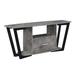 Graystone 60 inch 1 Drawer TV Stand with Shelves in Cement/Black - Convenience Concepts 112085CMBL