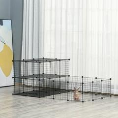 Archie & Oscar™ Stolle Pet Playpen w/ Door, Guinea Pigs Metal Mesh Cage, Customizable Fence For Small Animal, Chinchilla, For Indoor & Outdoor Use | Wayfair