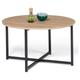 Idmarket - Table basse detroit ronde 70 cm design industriel - Multicolore