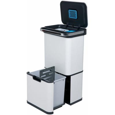 Sensor-Mülleimer 60L Selbstreinigungsfunktion und Aktivkohle-Filter Weiß - Svita Image
