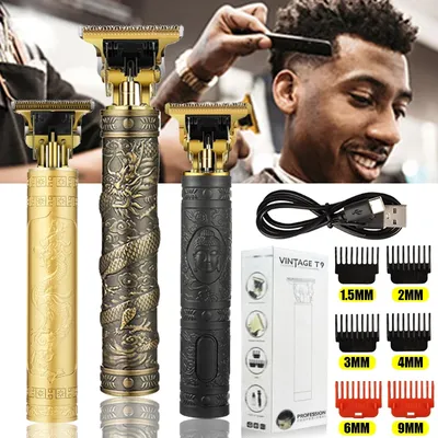 Tondeuse à cheveux électrique T9 pour hommes rasoir professionnel pour salon de coiffure machine à