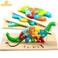 Puzzle en bois Montessori pour enfants jouets pour tout-petits de 2 3 4 5 ans Puzzle 3D jouet de