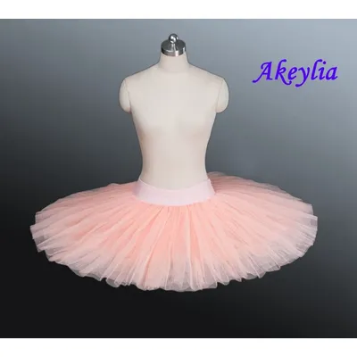 Demi-jupe tutu de ballet professionnelle rose pêche pour enfants tenue de danse 10 couleurs