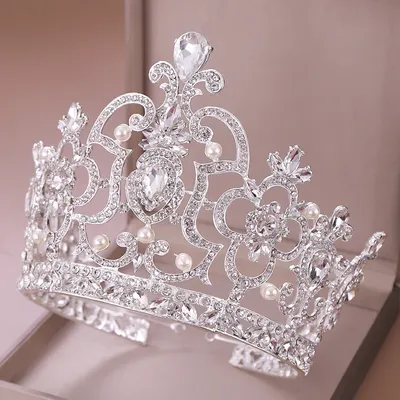 Diadème de reine en cristal à la mode accessoires de cheveux ornements de mariage diadème en