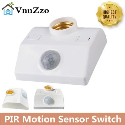 VnnZzo-Support de lampe à capteur de corps humain LED 220V 110V interface Inda interrupteur à