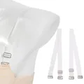 Sangles de soutien-gorge en métal pour femmes ceinture élastique transparente silicone réglable
