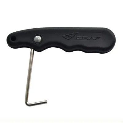 Poignée de serrage de patins en dentelle PP pliable combinaison de conception ergonomique pour les