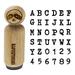 Cute Typewriter Font Letters and Numbers Rubber Stamp for Scrapbooking Crafting Stamping - Letter R - Small 3/4 Inch