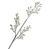 Pearls and Glitter Branch Spray Silver 25-Inch