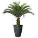 Vintage Home Artificial Real Touch 5.67 Feet Palm Tree With Fiberstone Planter - 68"