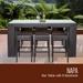 Napa Bar Table Set With Backless Barstools 7 Piece Outdoor Wicker Patio Furniture