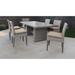 Monterey Rectangular Outdoor Patio Dining Table with 6 Armless Chairs