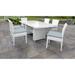 Miami Rectangular Outdoor Patio Dining Table with 6 Armless Chairs