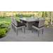 Monterey Rectangular Outdoor Patio Dining Table with 8 Armless Chairs