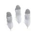 Silver Glitter Feathers Craft Supplies Feathers And Shells Bulk Craft Accessories 24 Pieces Multicolor