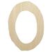 Number 0 Zero Cute Typewriter Font Wood Shape Unfinished Piece Cutout Craft DIY Projects - 4.70 Inch Size - 1/8 Inch Thick