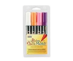 Uchida Of America Bistro Chalk Marker - Fluorescent RD, BE, GN, YW