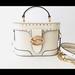 Coach Bags | Authentic Coach Georgie Gem Crossbody Bag With Rivets. | Color: Gold/White | Size: Os