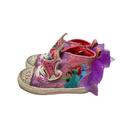 Disney Shoes | Disney Princess Toddler Girl High Top Ribbon Sneakers 8 | Color: Pink/Purple | Size: 8g