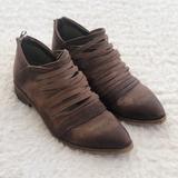 Free People Shoes | Free People Lost Valley Pointed Toe Brown Ankle Bootie | Color: Brown | Size: 10