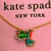 Kate Spade Jewelry | Kate Spade Scenic Route Hummingbird Pendant Necklace | Color: Gold/Green | Size: Os