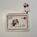 Disney Bags | Disney Woman Zipped Wallet Cosmetic Bag Brand New | Color: Red/White | Size: Os