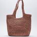 Zara Bags | Nwt Zara Pink Woven Shopper Bag | Color: Pink/Red | Size: Os