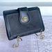 Gucci Bags | Gucci Rare Vintage Card Id Holder Wallet Black Monogram Distressed Unisex | Color: Black/Gold | Size: Os