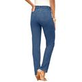 Plus Size Women's Invisible Stretch® Contour Straight-Leg Jean by Denim 24/7 in Medium Wash (Size 36 WP)