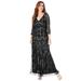 Plus Size Women's Beaded Dress by Roaman's in Black (Size 38 W) Formal Evening