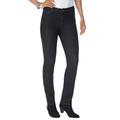 Plus Size Women's Invisible Stretch® Contour Skinny Jean by Denim 24/7 in Black Denim (Size 36 W)