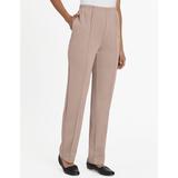 Blair Women's Double Knit Stitched Crease Pants - Tan - 2XL - Womens