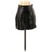 Shein Faux Leather Skirt: Black Bottoms - Women's Size Small