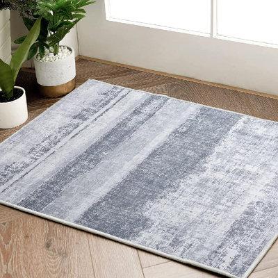 Anti-Slip Soft Door Mat Shaggy Area Rug Floor Carpet Bathroom Kitchen 3 Sizes 